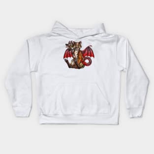 Chimera Cubs: Red Asian Golden Cat Kids Hoodie